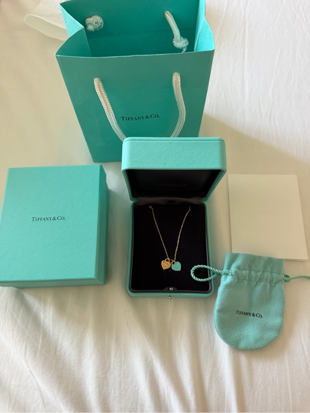 Tiffany & Co. Gold Double Heart Pendant